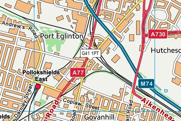 G41 1PT map - OS VectorMap District (Ordnance Survey) G41 1PT map - OS VectorMap District (Ordnance Survey)