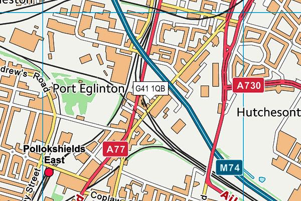 G41 1QB map - OS VectorMap District (Ordnance Survey) G41 1QB map - OS VectorMap District (Ordnance Survey)