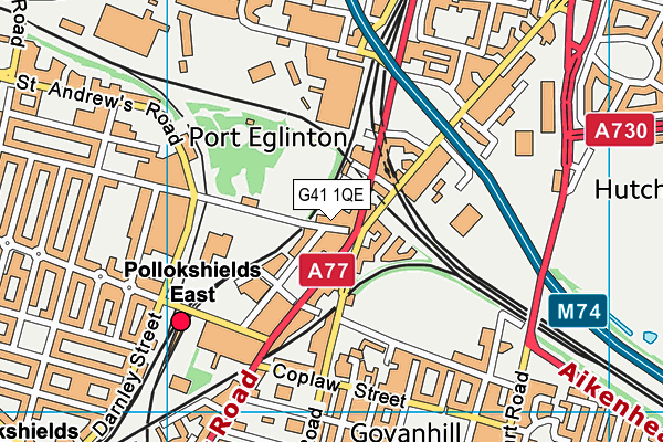 G41 1QE map - OS VectorMap District (Ordnance Survey) G41 1QE map - OS VectorMap District (Ordnance Survey)