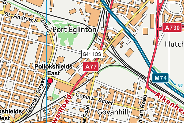 G41 1QS map - OS VectorMap District (Ordnance Survey) G41 1QS map - OS VectorMap District (Ordnance Survey)