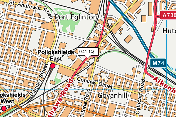 G41 1QT map - OS VectorMap District (Ordnance Survey) G41 1QT map - OS VectorMap District (Ordnance Survey)