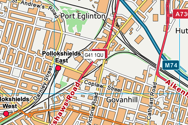 G41 1QU map - OS VectorMap District (Ordnance Survey) G41 1QU map - OS VectorMap District (Ordnance Survey)