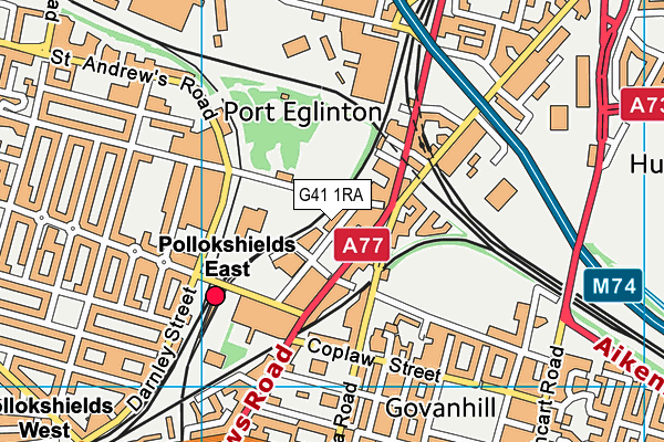 G41 1RA map - OS VectorMap District (Ordnance Survey) G41 1RA map - OS VectorMap District (Ordnance Survey)