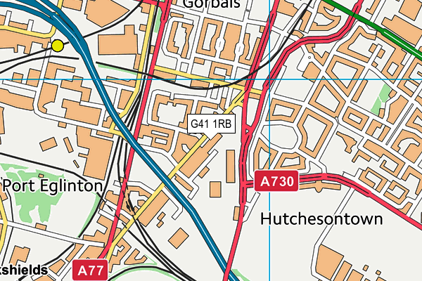 G41 1RB map - OS VectorMap District (Ordnance Survey) G41 1RB map - OS VectorMap District (Ordnance Survey)