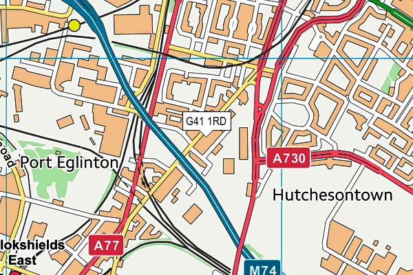 G41 1RD map - OS VectorMap District (Ordnance Survey) G41 1RD map - OS VectorMap District (Ordnance Survey)