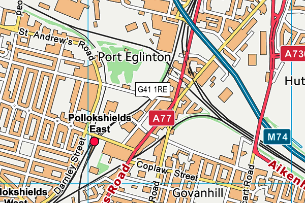 G41 1RE map - OS VectorMap District (Ordnance Survey) G41 1RE map - OS VectorMap District (Ordnance Survey)
