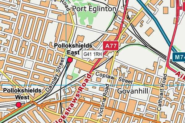 G41 1RH map - OS VectorMap District (Ordnance Survey) G41 1RH map - OS VectorMap District (Ordnance Survey)