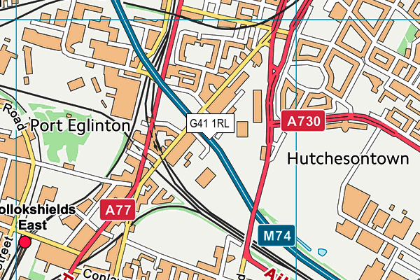 G41 1RL map - OS VectorMap District (Ordnance Survey) G41 1RL map - OS VectorMap District (Ordnance Survey)