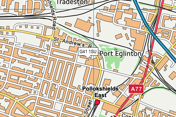 G41 1SU map - OS VectorMap District (Ordnance Survey) G41 1SU map - OS VectorMap District (Ordnance Survey)