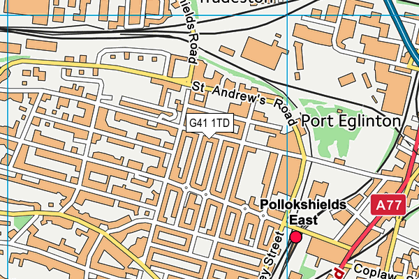 G41 1TD map - OS VectorMap District (Ordnance Survey) G41 1TD map - OS VectorMap District (Ordnance Survey)