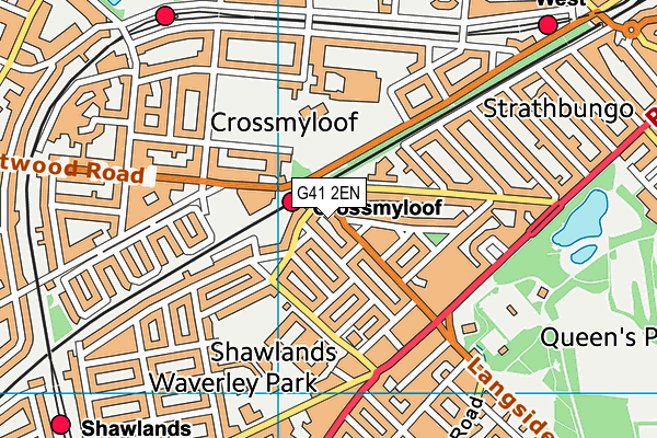 G41 2EN map - OS VectorMap District (Ordnance Survey)