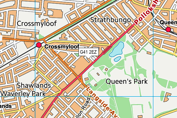 G41 2EZ map - OS VectorMap District (Ordnance Survey) G41 2EZ map - OS VectorMap District (Ordnance Survey)