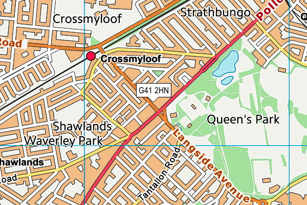 G41 2HN map - OS VectorMap District (Ordnance Survey) G41 2HN map - OS VectorMap District (Ordnance Survey)