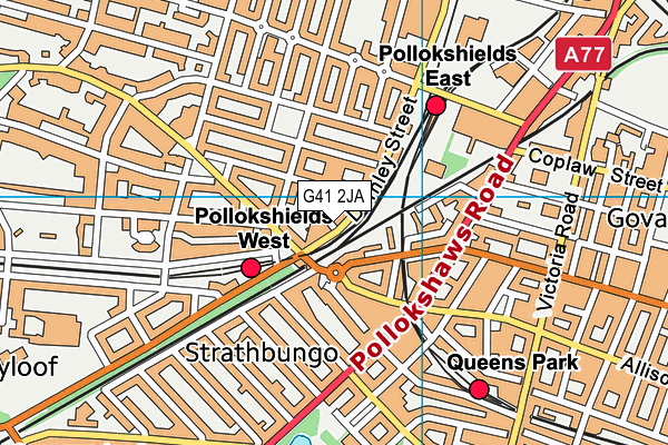 G41 2JA map - OS VectorMap District (Ordnance Survey) G41 2JA map - OS VectorMap District (Ordnance Survey)