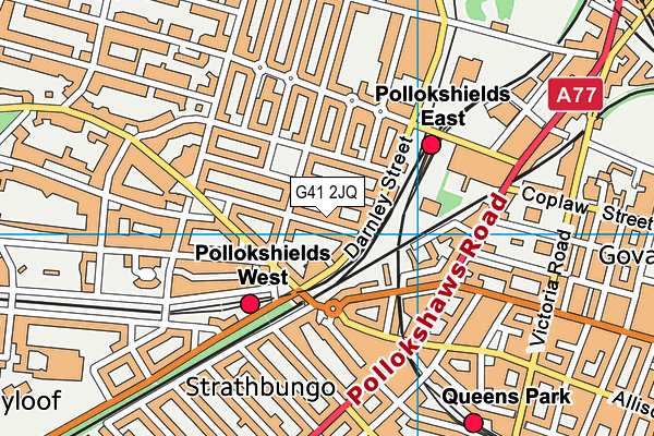G41 2JQ map - OS VectorMap District (Ordnance Survey)