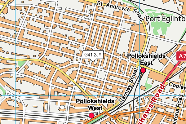 G41 2JY map - OS VectorMap District (Ordnance Survey) G41 2JY map - OS VectorMap District (Ordnance Survey)