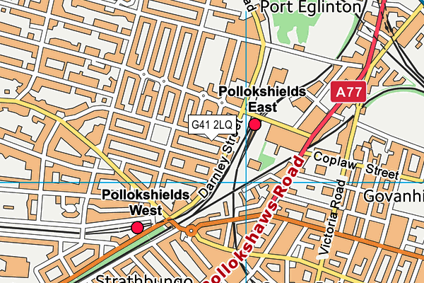 G41 2LQ map - OS VectorMap District (Ordnance Survey)