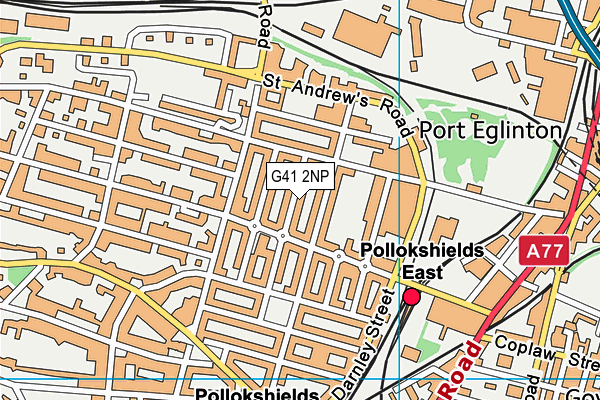 G41 2NP map - OS VectorMap District (Ordnance Survey)