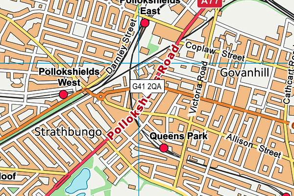 G41 2QA map - OS VectorMap District (Ordnance Survey) G41 2QA map - OS VectorMap District (Ordnance Survey)