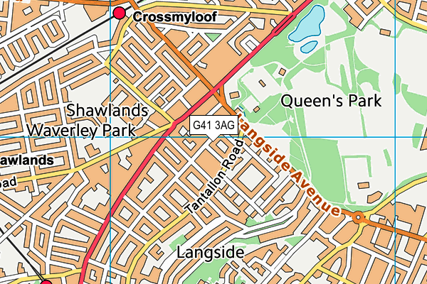 G41 3AG map - OS VectorMap District (Ordnance Survey) G41 3AG map - OS VectorMap District (Ordnance Survey)