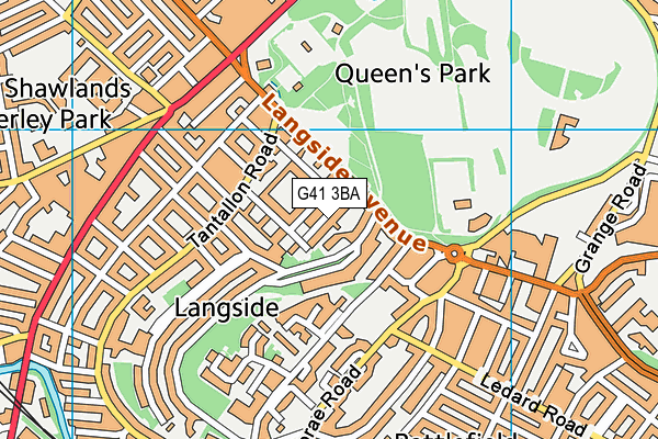 G41 3BA map - OS VectorMap District (Ordnance Survey) G41 3BA map - OS VectorMap District (Ordnance Survey)