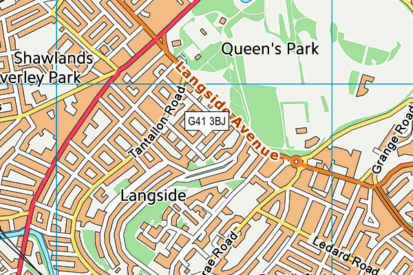 G41 3BJ map - OS VectorMap District (Ordnance Survey) G41 3BJ map - OS VectorMap District (Ordnance Survey)