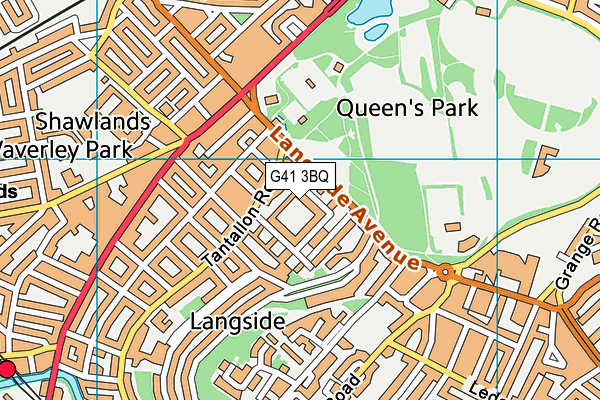 G41 3BQ map - OS VectorMap District (Ordnance Survey) G41 3BQ map - OS VectorMap District (Ordnance Survey)