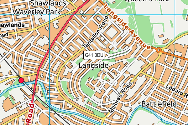 G41 3DU map - OS VectorMap District (Ordnance Survey) G41 3DU map - OS VectorMap District (Ordnance Survey)