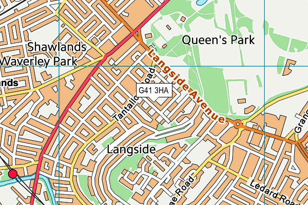 G41 3HA map - OS VectorMap District (Ordnance Survey) G41 3HA map - OS VectorMap District (Ordnance Survey)