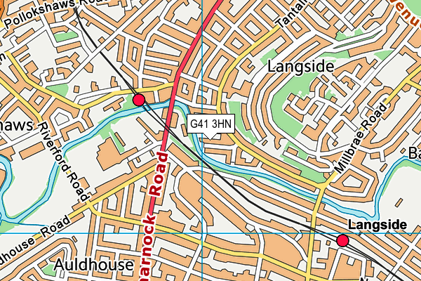 G41 3HN map - OS VectorMap District (Ordnance Survey) G41 3HN map - OS VectorMap District (Ordnance Survey)