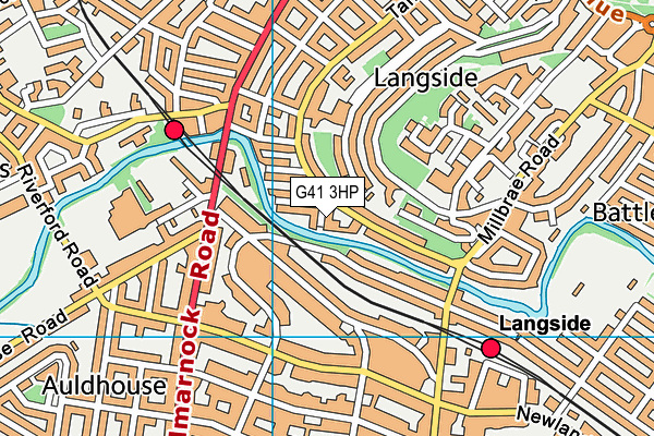 G41 3HP map - OS VectorMap District (Ordnance Survey) G41 3HP map - OS VectorMap District (Ordnance Survey)