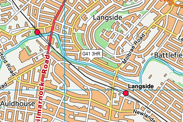 G41 3HR map - OS VectorMap District (Ordnance Survey) G41 3HR map - OS VectorMap District (Ordnance Survey)