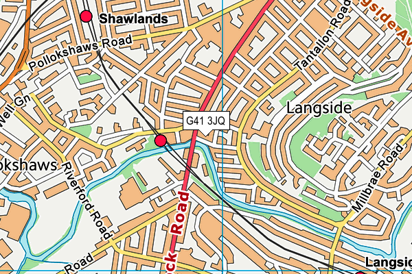 G41 3JQ map - OS VectorMap District (Ordnance Survey) G41 3JQ map - OS VectorMap District (Ordnance Survey)