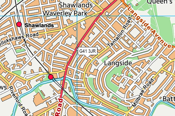 G41 3JR map - OS VectorMap District (Ordnance Survey) G41 3JR map - OS VectorMap District (Ordnance Survey)