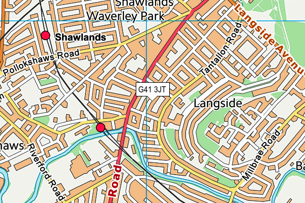 G41 3JT map - OS VectorMap District (Ordnance Survey) G41 3JT map - OS VectorMap District (Ordnance Survey)