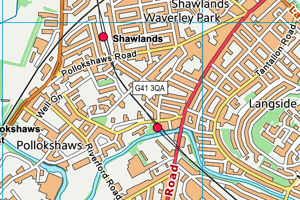 G41 3QA map - OS VectorMap District (Ordnance Survey) G41 3QA map - OS VectorMap District (Ordnance Survey)