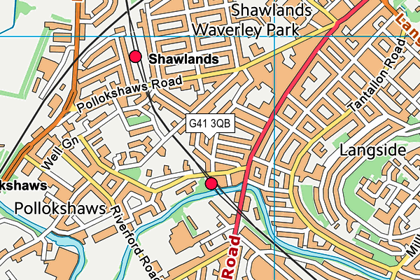 G41 3QB map - OS VectorMap District (Ordnance Survey) G41 3QB map - OS VectorMap District (Ordnance Survey)