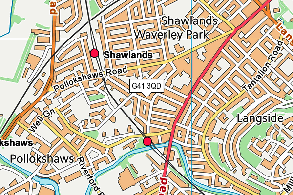 G41 3QD map - OS VectorMap District (Ordnance Survey) G41 3QD map - OS VectorMap District (Ordnance Survey)