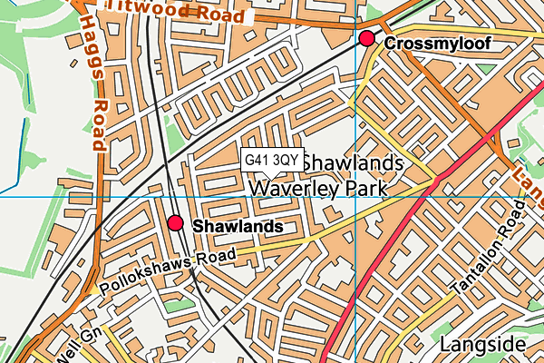 G41 3QY map - OS VectorMap District (Ordnance Survey) G41 3QY map - OS VectorMap District (Ordnance Survey)