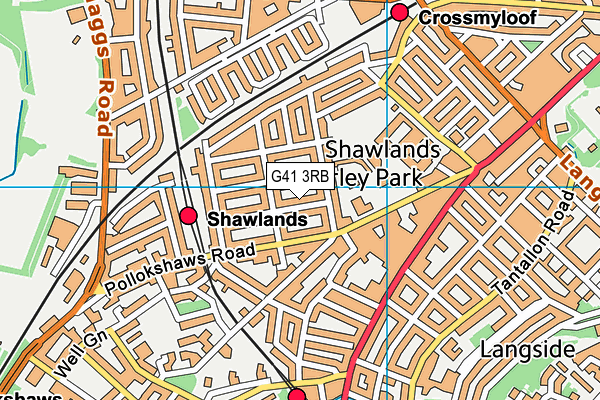 G41 3RB map - OS VectorMap District (Ordnance Survey) G41 3RB map - OS VectorMap District (Ordnance Survey)