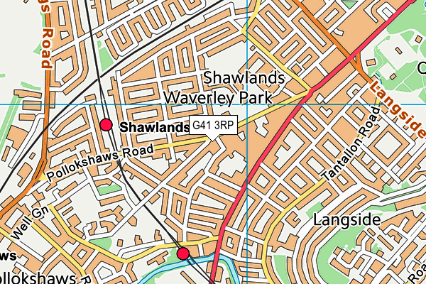 G41 3RP map - OS VectorMap District (Ordnance Survey) G41 3RP map - OS VectorMap District (Ordnance Survey)