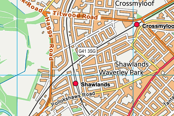 G41 3SG map - OS VectorMap District (Ordnance Survey) G41 3SG map - OS VectorMap District (Ordnance Survey)