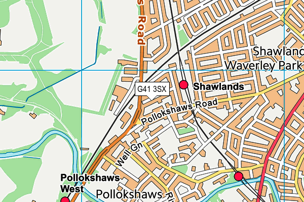 G41 3SX map - OS VectorMap District (Ordnance Survey) G41 3SX map - OS VectorMap District (Ordnance Survey)