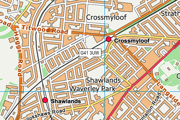 G41 3UW map - OS VectorMap District (Ordnance Survey) G41 3UW map - OS VectorMap District (Ordnance Survey)