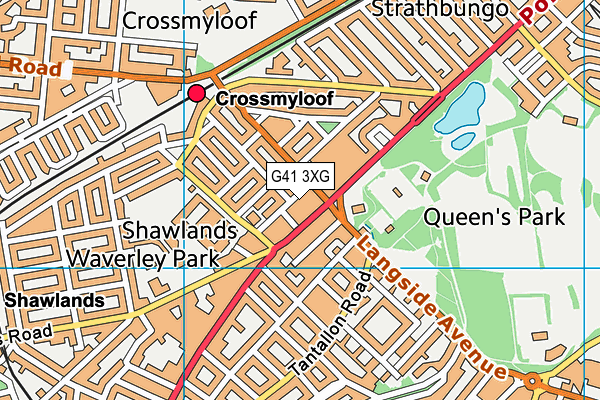 G41 3XG map - OS VectorMap District (Ordnance Survey) G41 3XG map - OS VectorMap District (Ordnance Survey)