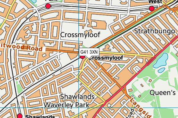G41 3XN map - OS VectorMap District (Ordnance Survey) G41 3XN map - OS VectorMap District (Ordnance Survey)