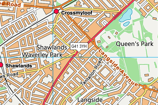 G41 3YH map - OS VectorMap District (Ordnance Survey) G41 3YH map - OS VectorMap District (Ordnance Survey)