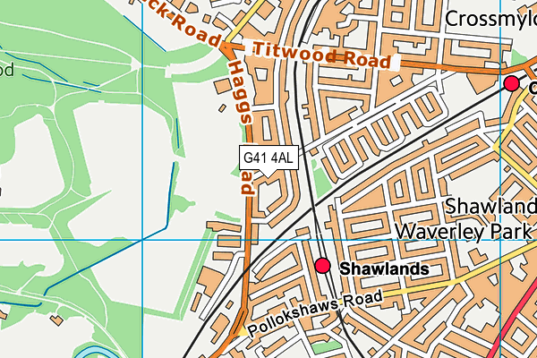 G41 4AL map - OS VectorMap District (Ordnance Survey) G41 4AL map - OS VectorMap District (Ordnance Survey)