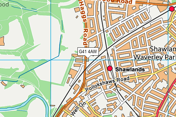 G41 4AW map - OS VectorMap District (Ordnance Survey) G41 4AW map - OS VectorMap District (Ordnance Survey)