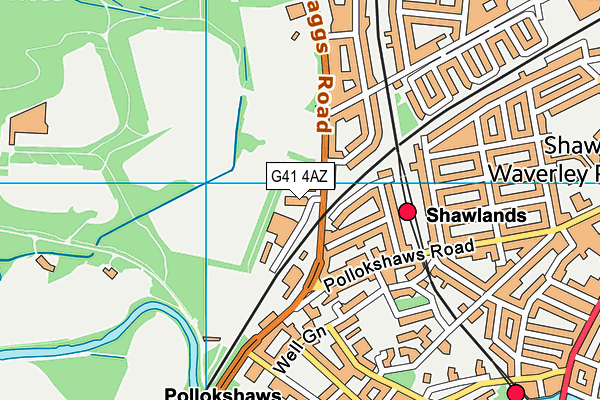G41 4AZ map - OS VectorMap District (Ordnance Survey) G41 4AZ map - OS VectorMap District (Ordnance Survey)